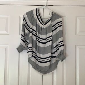 Black & White off the shoulder top